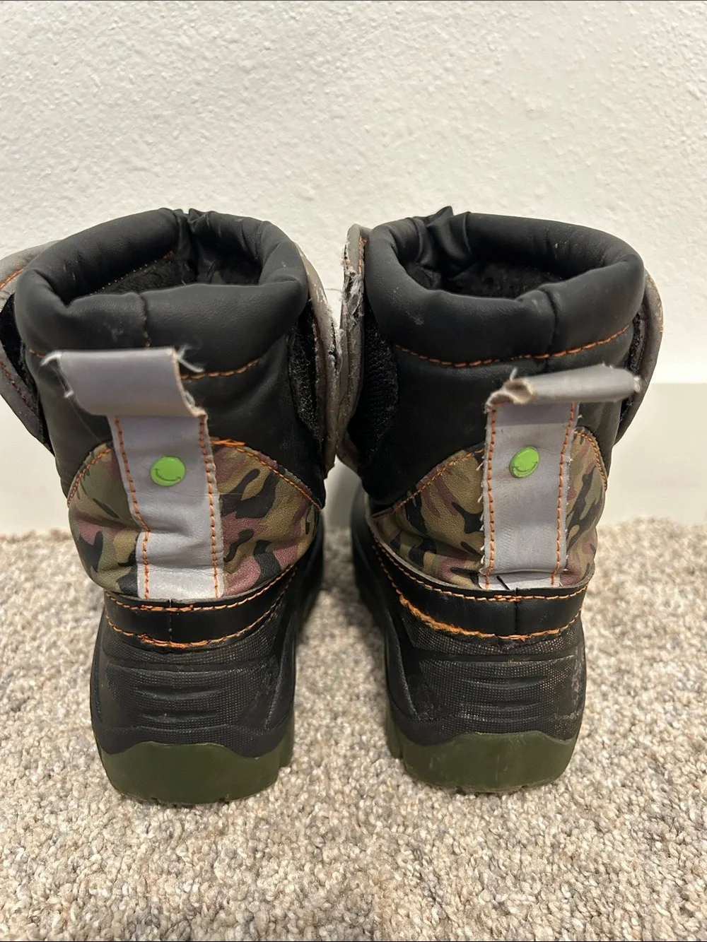 Western Chief Kids Camo Snow Boots - Green, Black, Brown